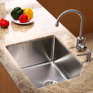 KHU121-23-KPF2160-KSD30SN Накладная раковина на столешницу  прямоугольная Krausru