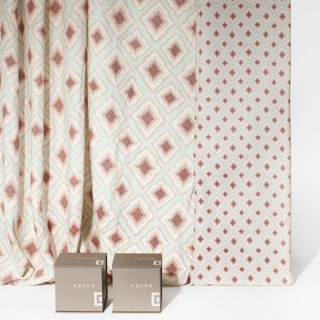 KOHRO Хлопковая ткань с графическими мотивами  K0001022  - Вид №1