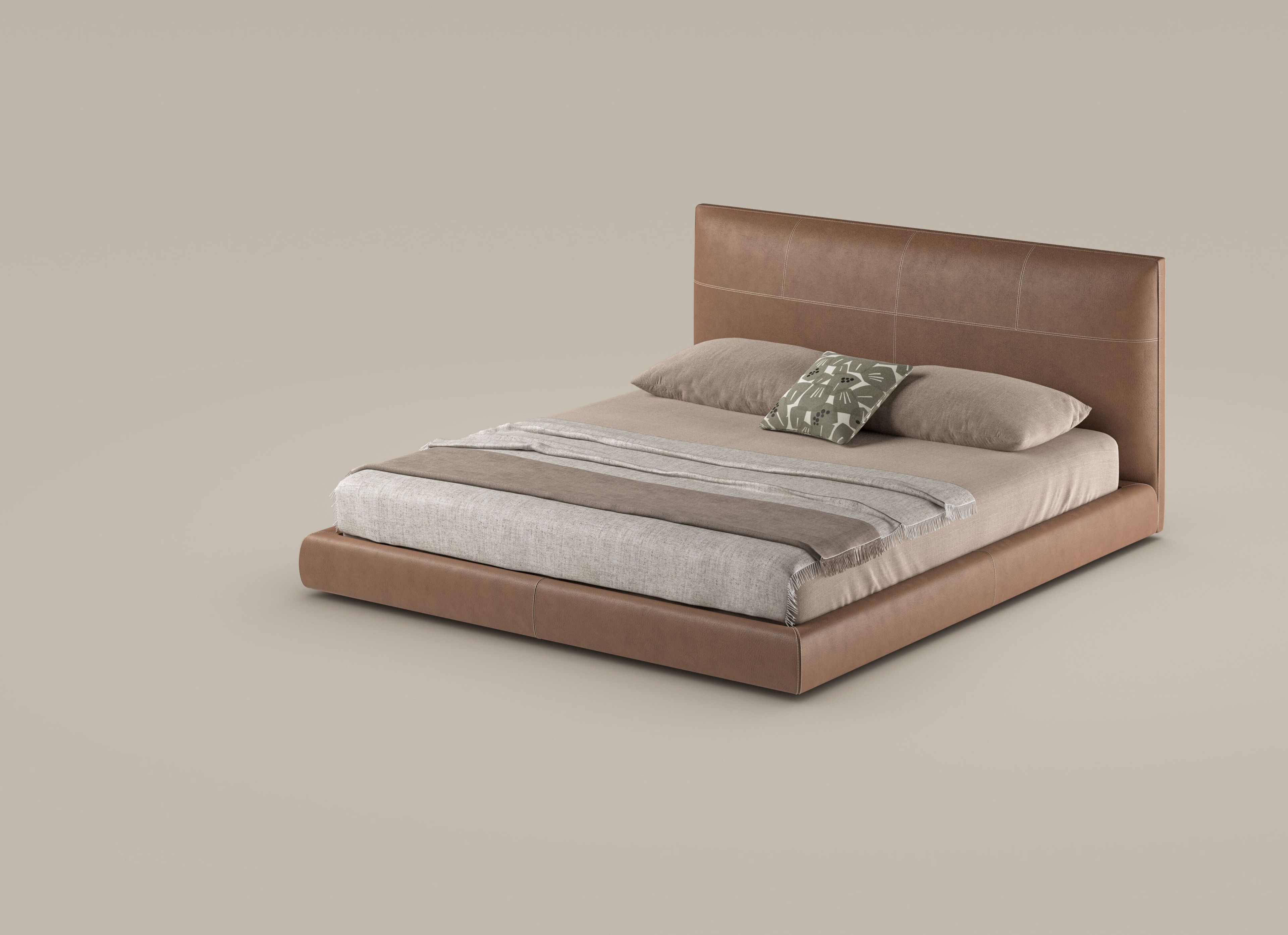 Двуспальная кровать с мягким изголовьем BONALDO ORIS ARCH-00075393 - Вид №2