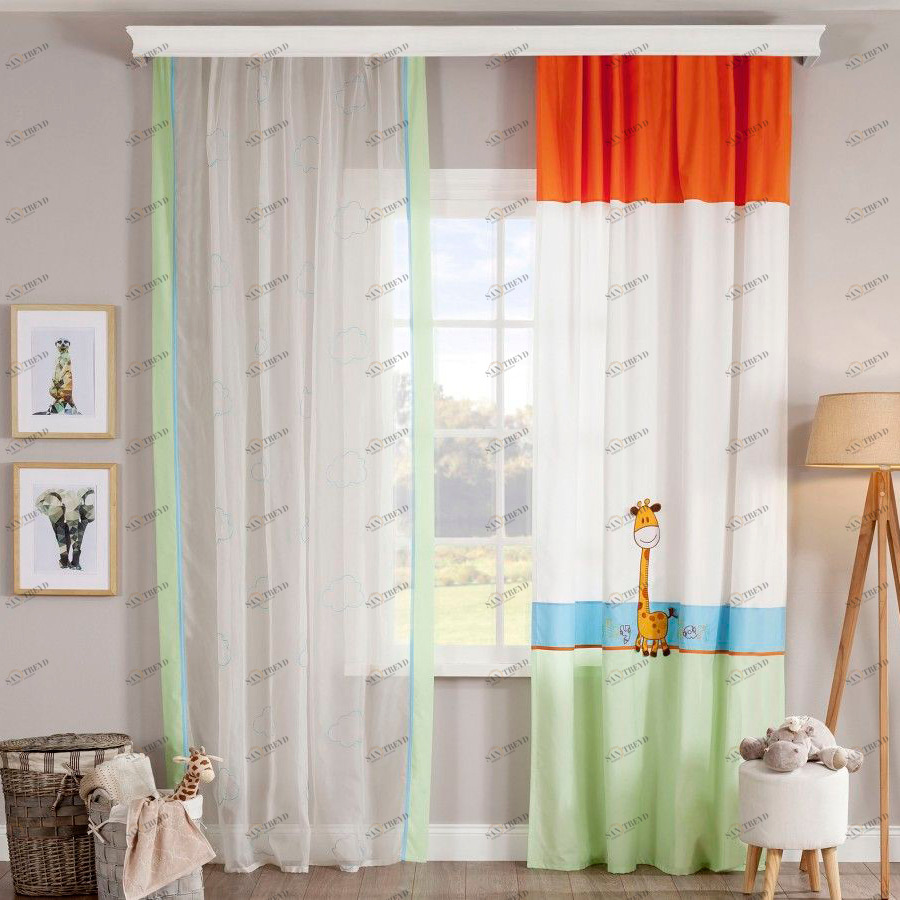 Тюль для детской 150х260 см Baby Safari, 1 полотно CILEK  00-3832603 Белый Santreyd 