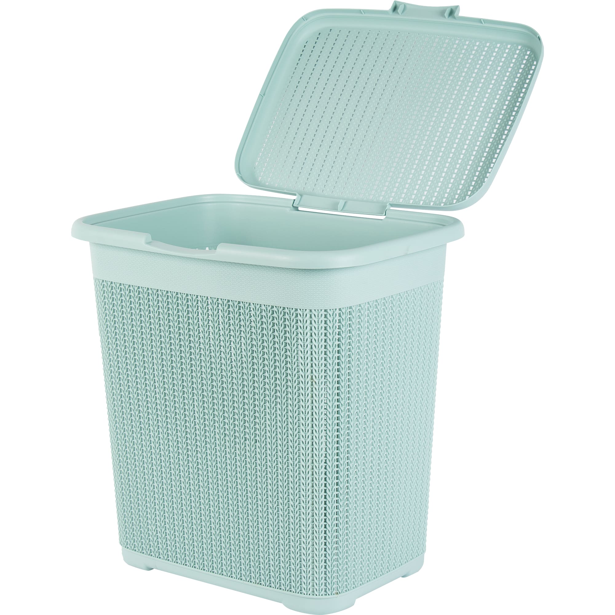 82291332 Корзина для белья 40 л цвет морской волны ВЯЗАНИЕ Santreyd  - Вид №2