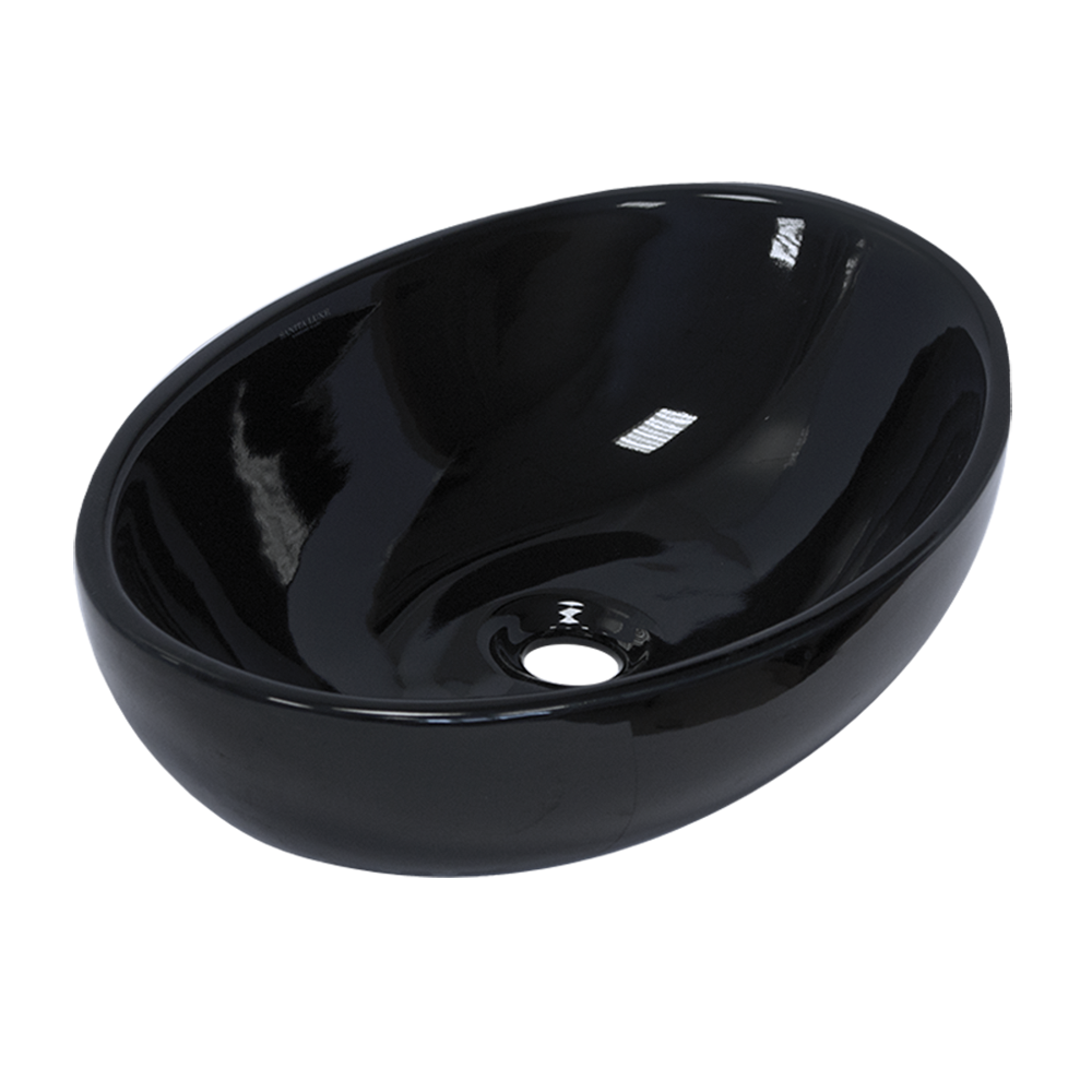 RNGSLWB02C Накладной умывальник Cut Black SANITA LUXE Ringo - Вид №1