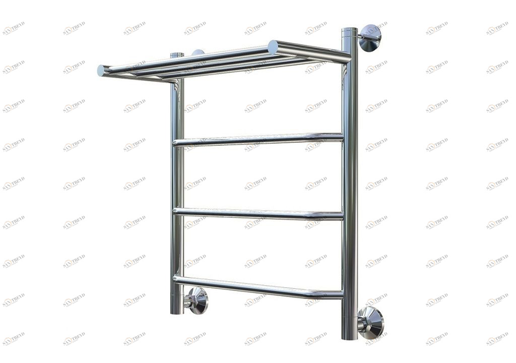 Полотенцесушитель водяной Aquanet Fiona 600x400, с верхней полкой 00237012