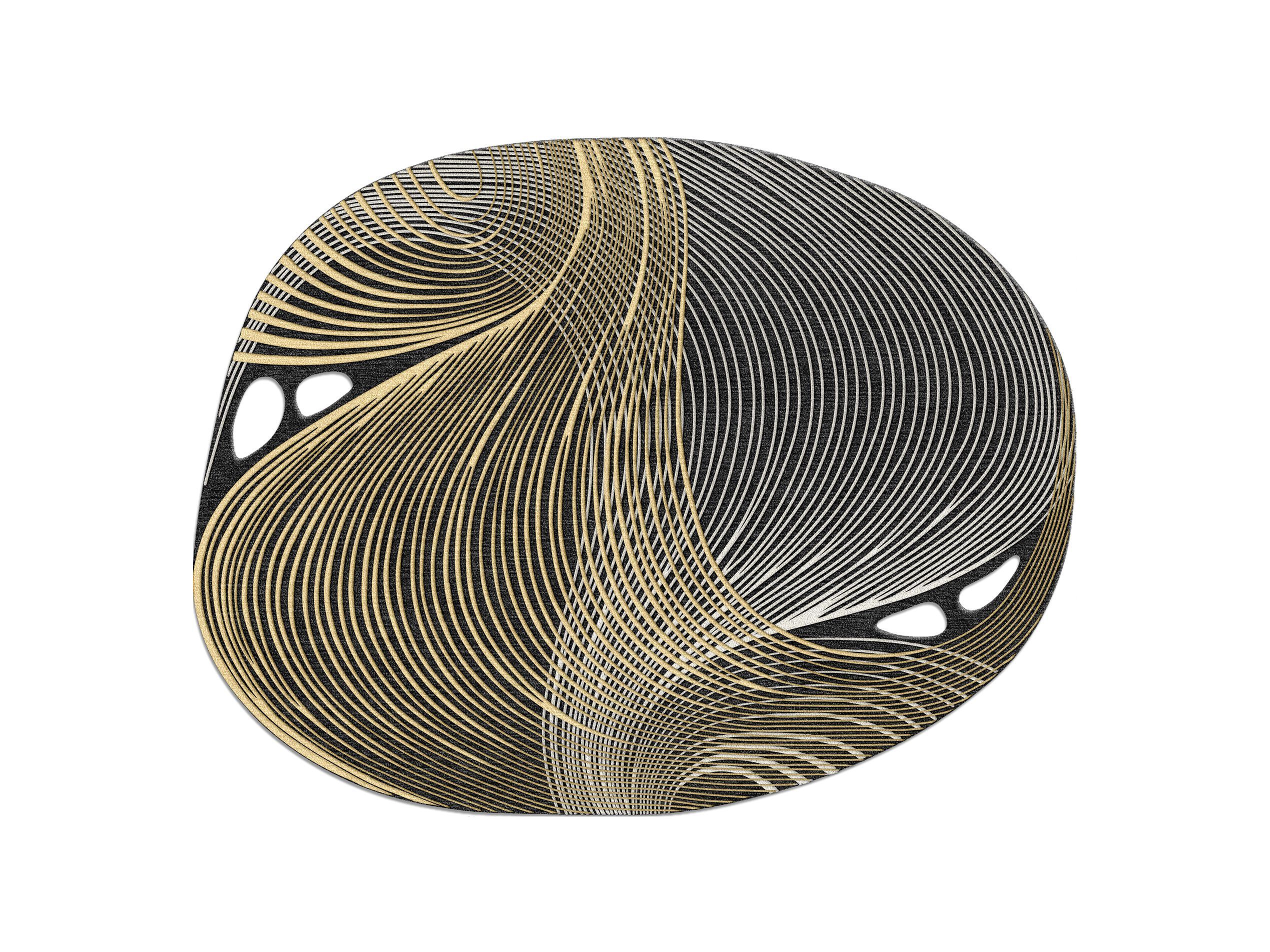 Изогнутый ковер ручной работы Tapis Rouge электрический ARCH-00019540