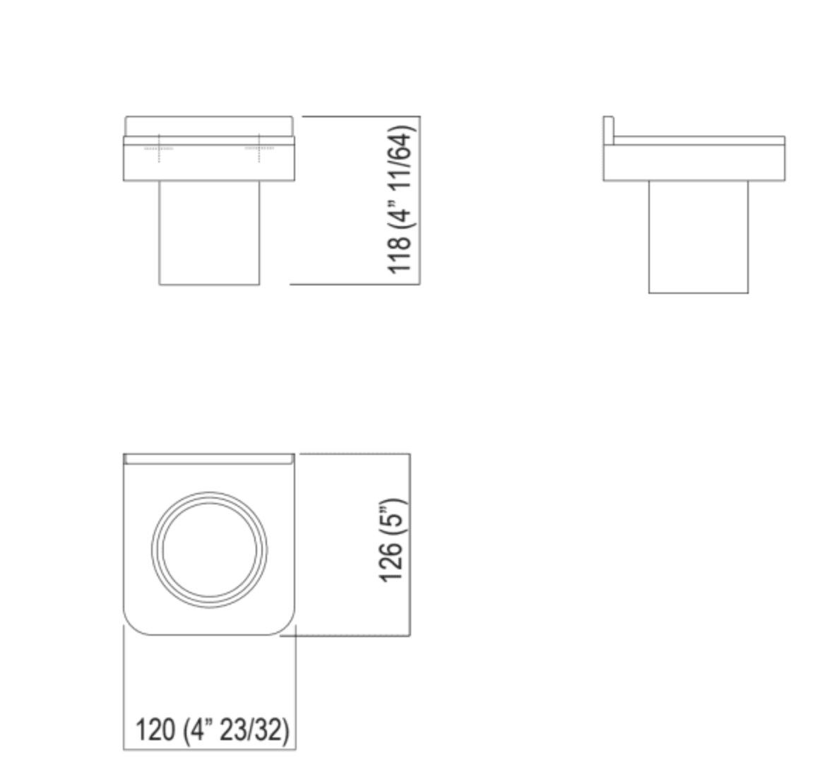 Настенный держатель зубной щетки из Cristalplant® Agape Memory ARCH-00144471 - Вид №2