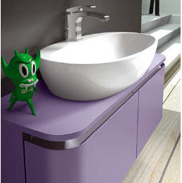 AC08 ACACIA Комплект мебели для ванной комнаты 140х 51х 50 см ARDECO Ardeco S. R. L 42376 - Вид №1