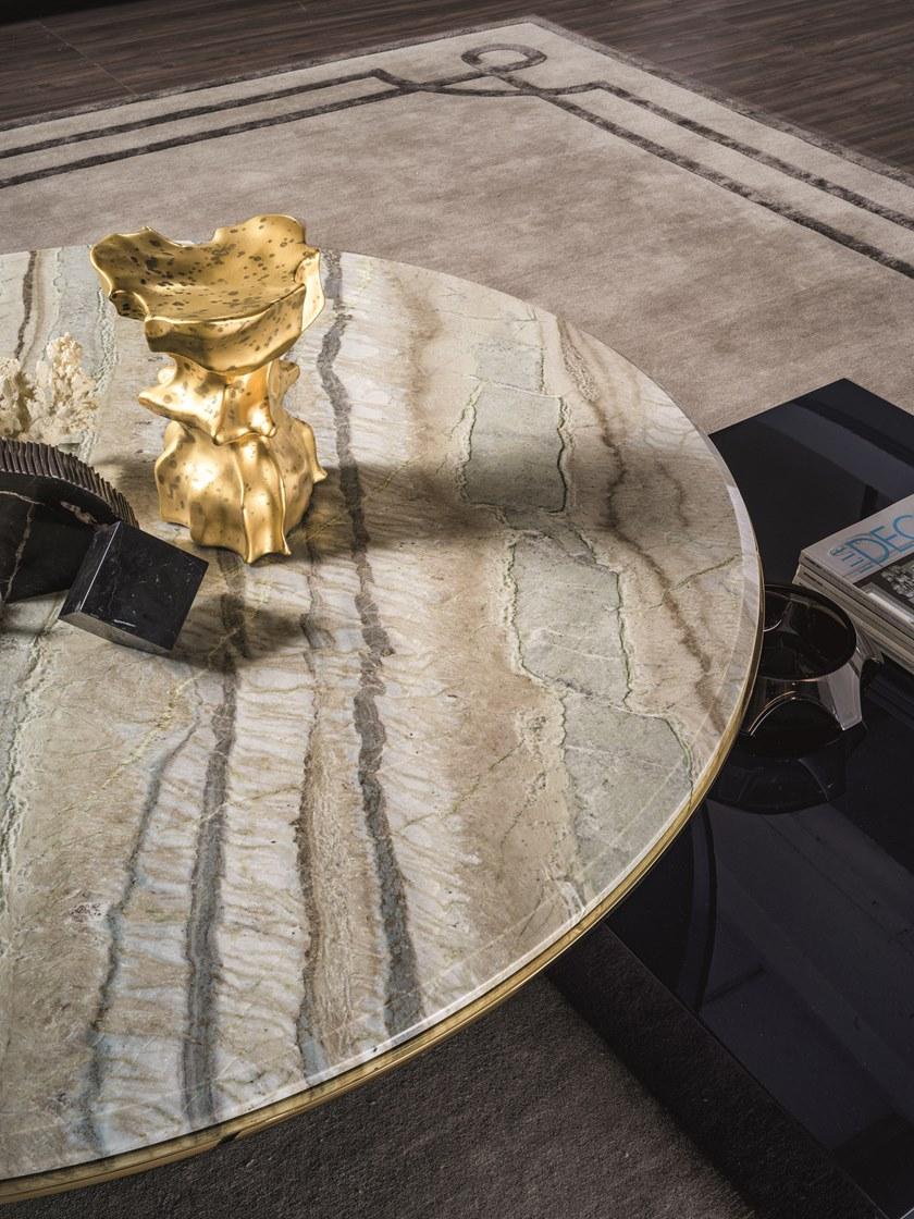 Longhi Круглый журнальный столик из мрамора Loveluxe 2018 – illusion collection Y 729 - Вид №1