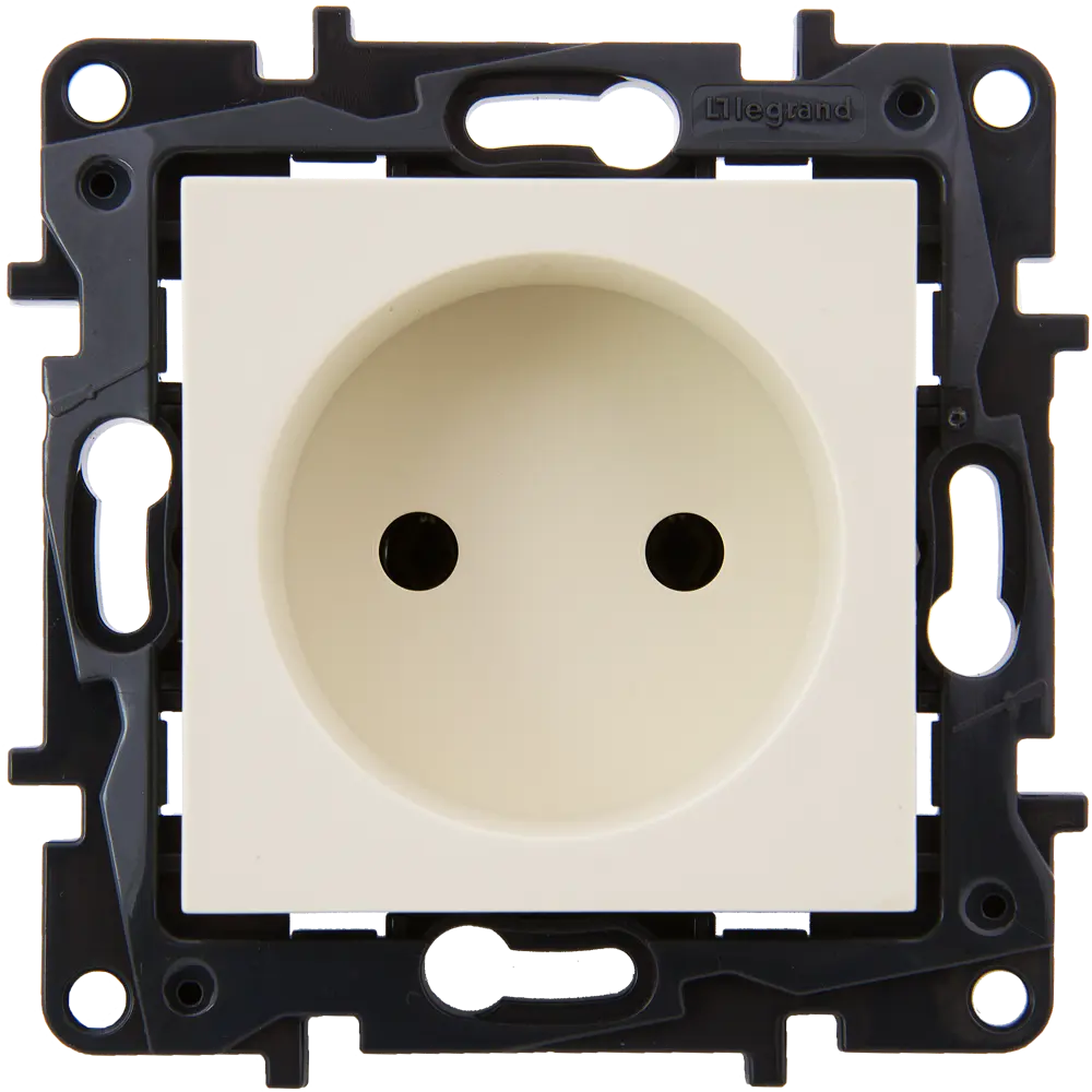 82064597 Розетка встраиваемая Legrand Structura без заземления, цвет слоновая кость STLM-0018588