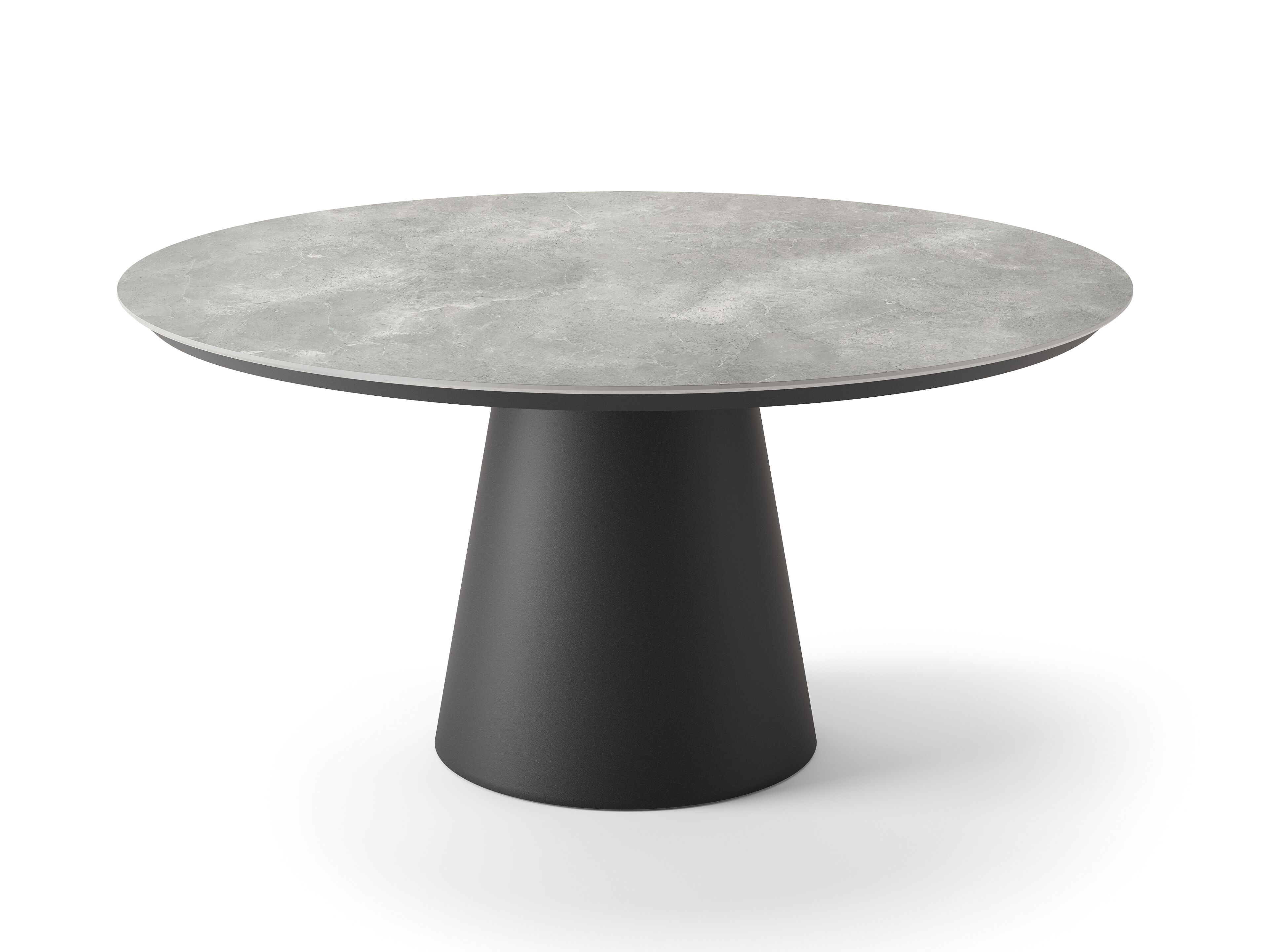 Круглый керамический и алюминиевый садовый стол Jati Kebon Фортуна ARCH-00138462