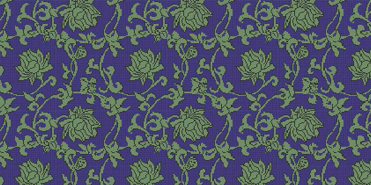 МОЗАИКА ИЗ СТЕКЛА MZ-04 DEEP BLUE ALMA ПАННО 15 MZ04DEEPBLUE - Вид №1