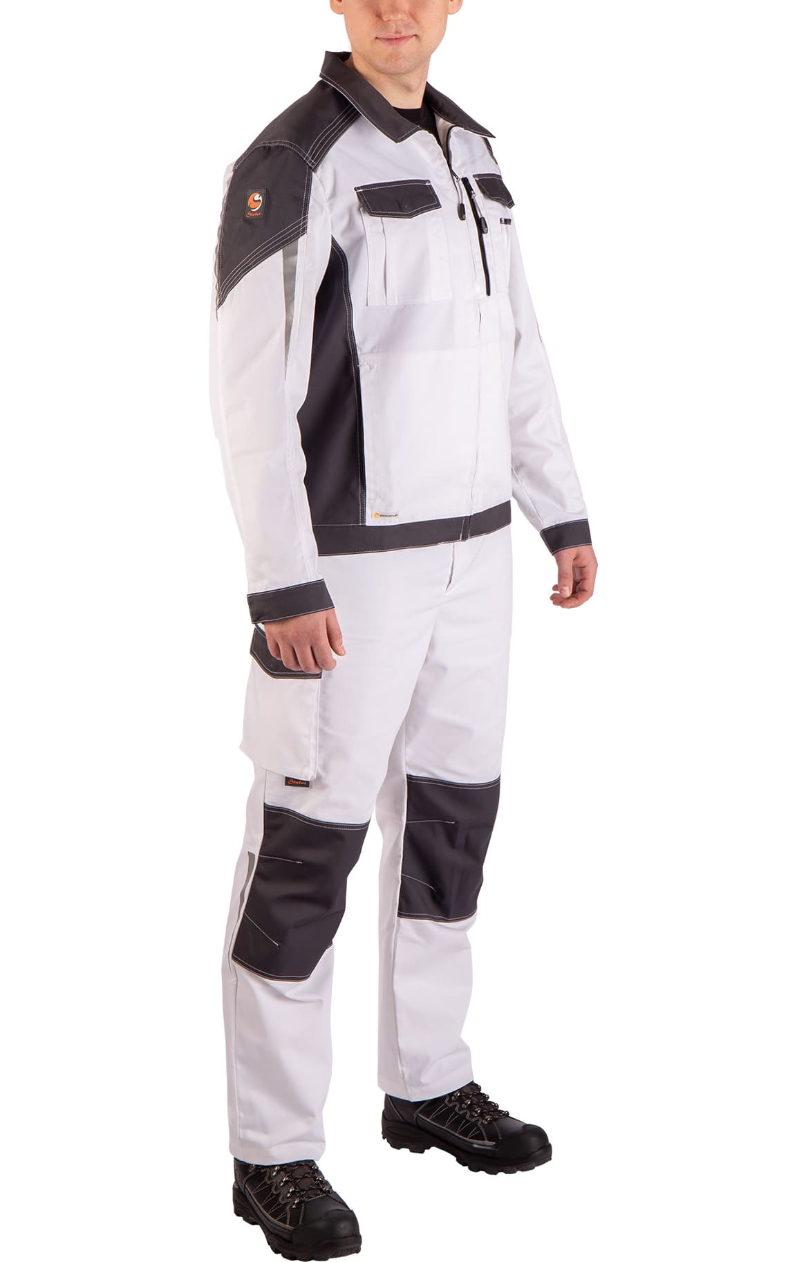 4974828 Костюм  NEW белый графит STATUS  Летняя спецодежда  размер 52-54/182-188  - Вид №19