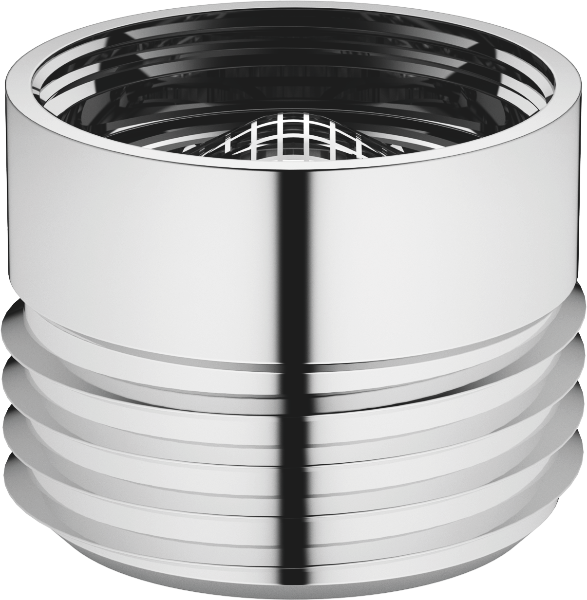 Переходник для душевого выхода 3/8" x 1/2" - Хром