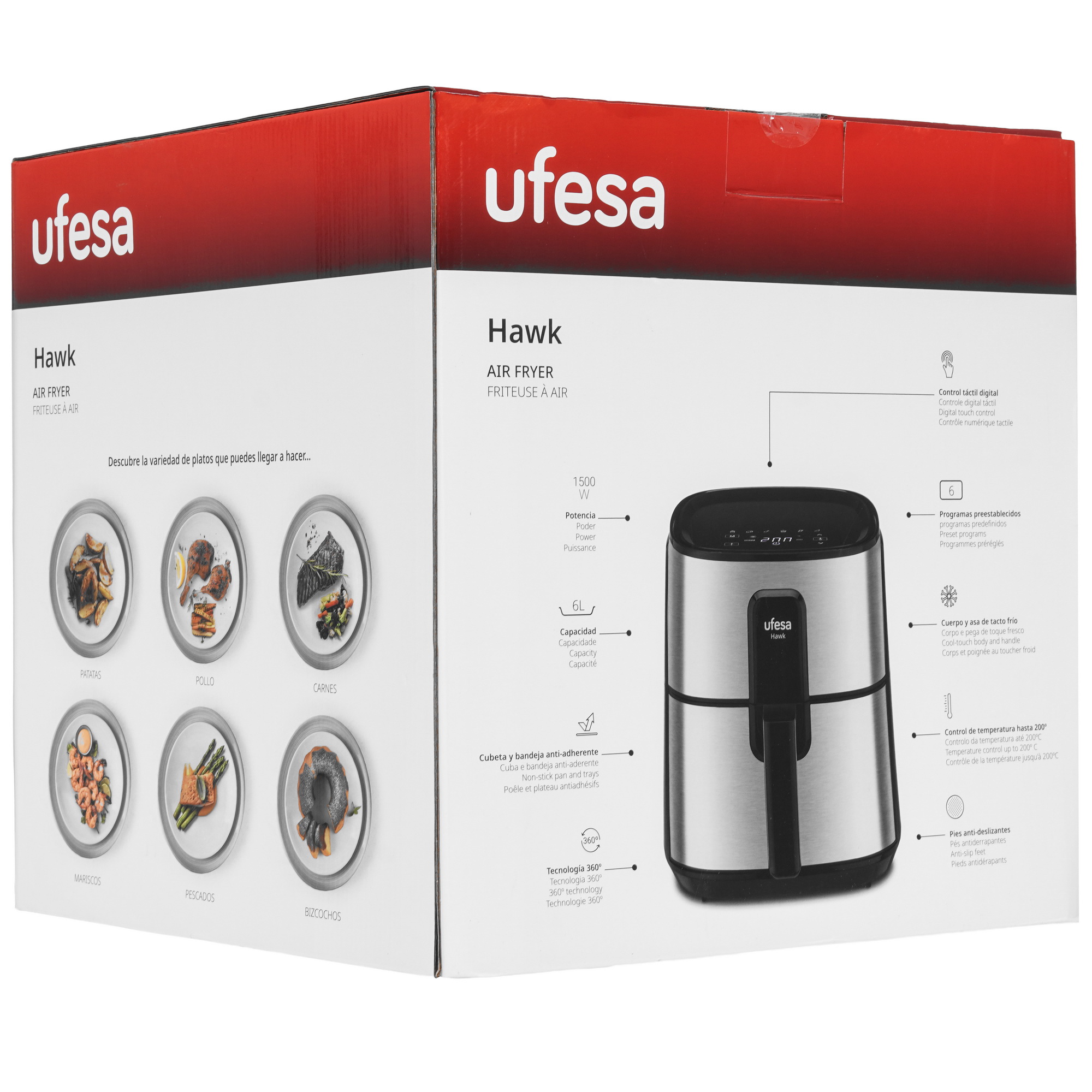 9277369 Аэрогриль Ufesa Hawk черный STDN-0111263 - Вид №6