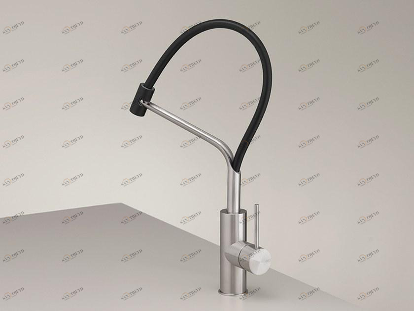 Ceadesign Кухонный смеситель на одно отверстие из нержавеющей стали с вытяжным душем Milo360 Mil 203