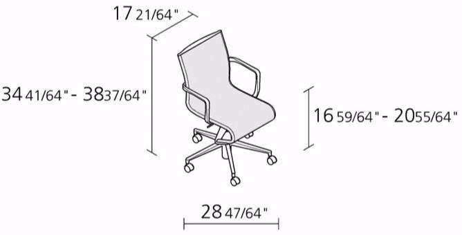 Alias Регулируемое по высоте вращающееся офисное кресло с подлокотниками Frame sun-id-1357940 - Вид №4