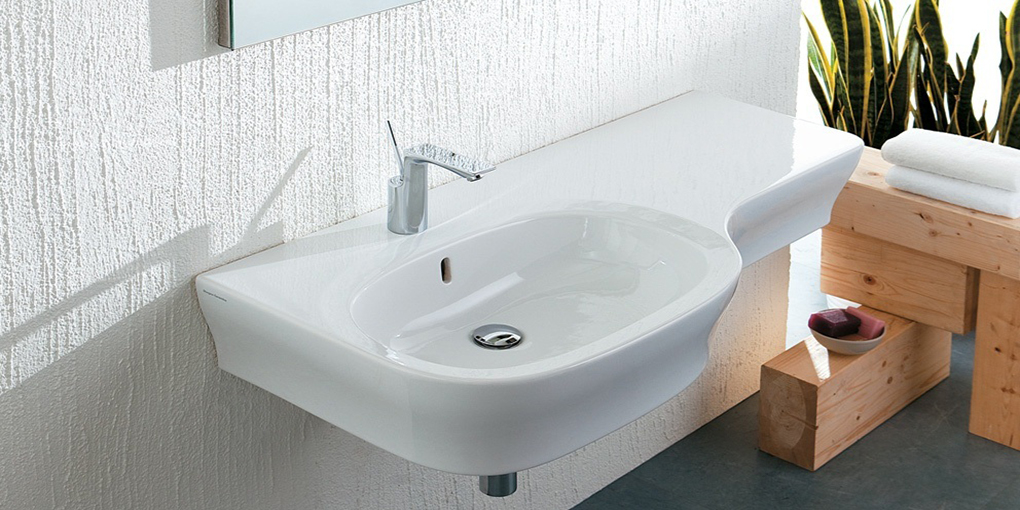 WG11050101 Подвесная раковина настенная овальная Disegno Ceramica  белая  - Вид №1