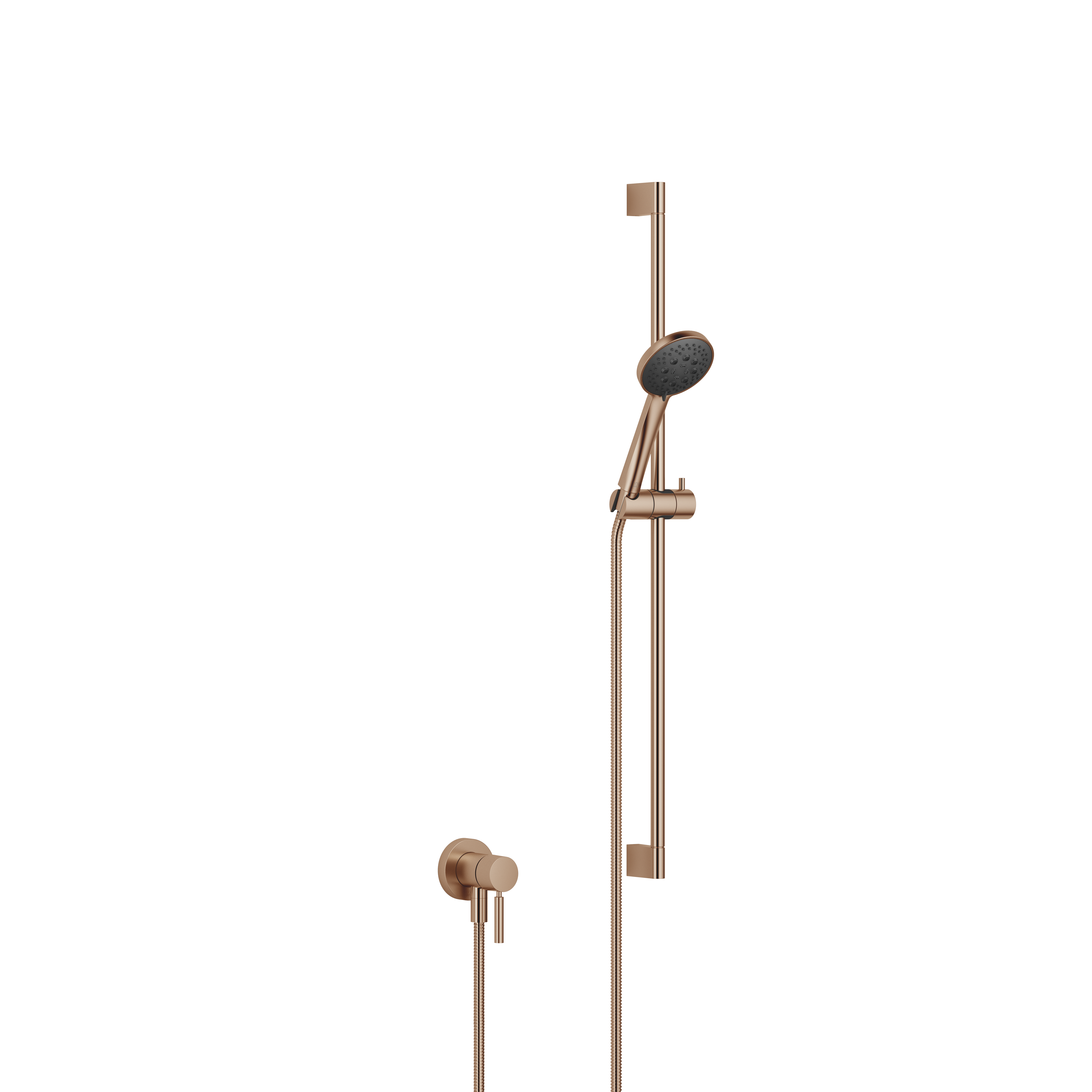 Однорычажный смеситель скрытого монтажа со встроенным душем и душевым набором - Матовая бронза DornBracht WATER Setcontaining1articles