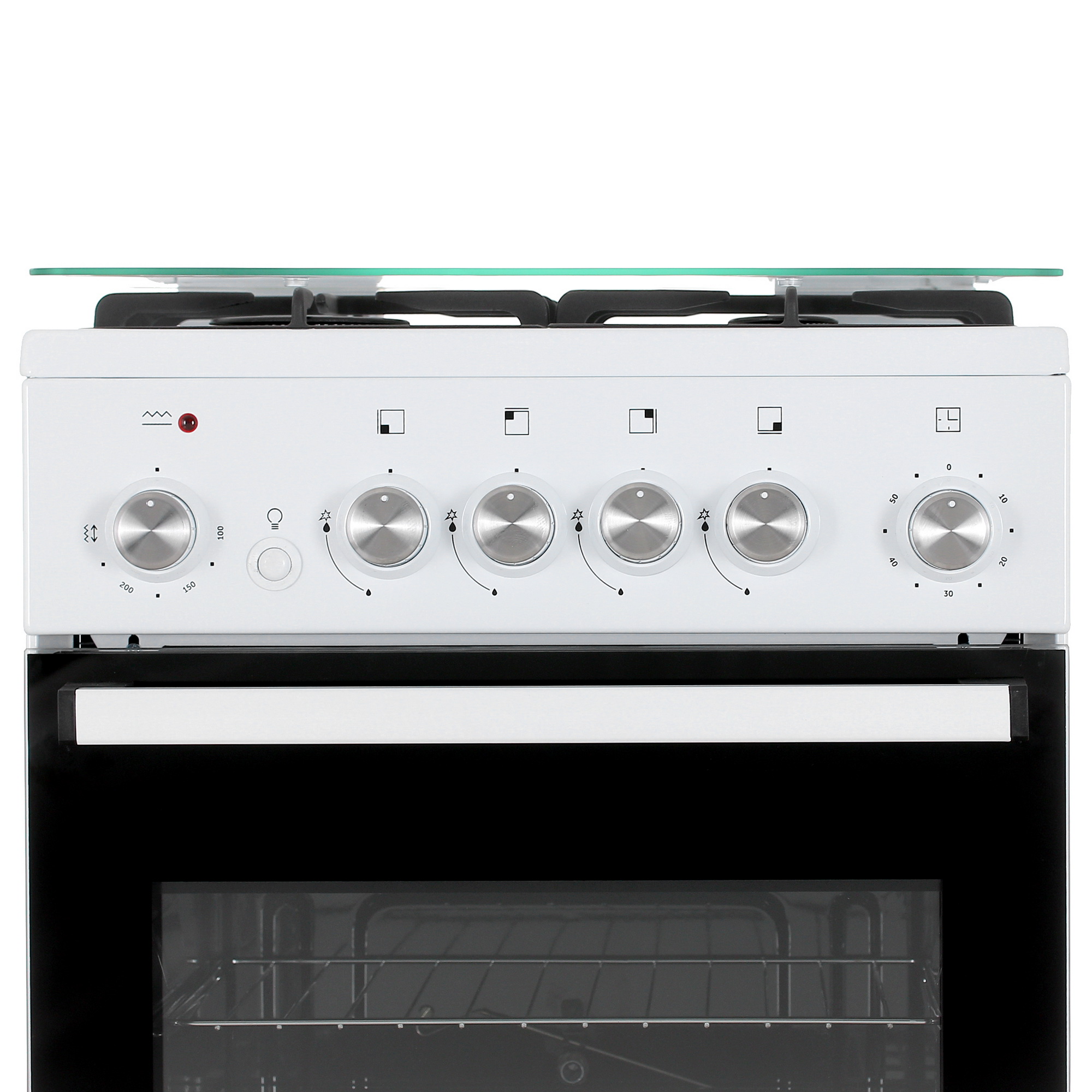 9082371 Комбинированная плита DEXP M25-1W белый STDN-0127069 - Вид №4