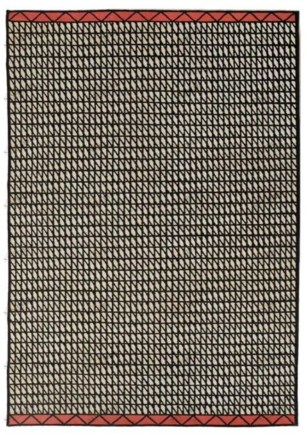 I + I Прямоугольный коврик ручной работы с геометрическими мотивами sun-id-1349240