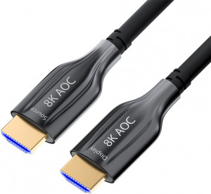 GCR-52433 Gcr кабель 10.0m оптический hdmi 2.1 8k 60hz, для подключения smarttv, appletv, xbox series x, ps5, Greenconnect