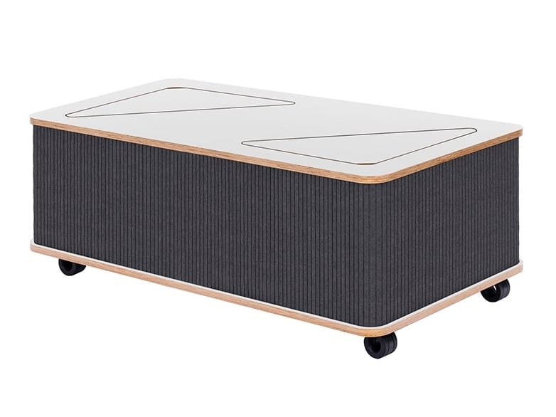 Низкий журнальный столик из войлока с колесами Askia THE CATCHER ARCH-00043317 - Вид №10