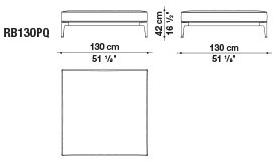 B&B Italia Outdoor Садовый диван из ткани с шезлонгом Ribes sun-id-1471587 - Вид №4