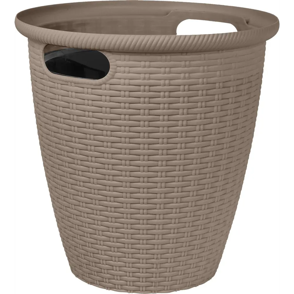 Кашпо для цветов Ingreen Rattan ø38 h37.8 см v30 л пластик французский платан 89359538 STLM-2012243