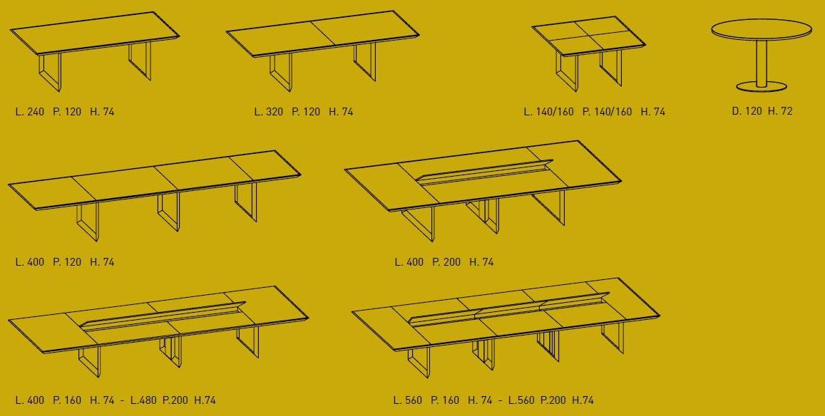 IFT Стол для переговоров из технической керамики с эффектом мрамора 45/90 sun-id-1365643 - Вид №2