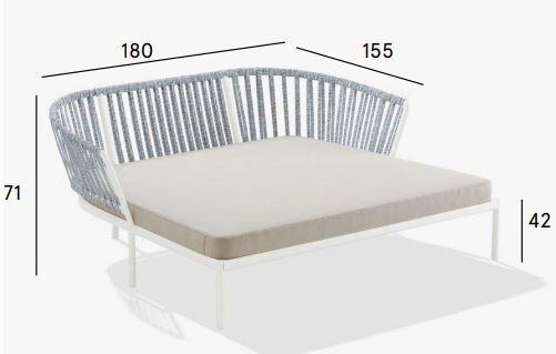 FAST Садовая кровать из алюминия и ткани Ria 7614 - Вид №5
