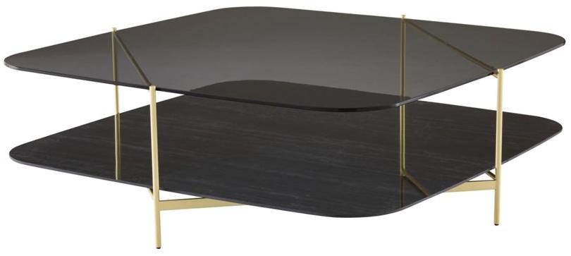 Ligne Roset Низкий прямоугольный журнальный столик из стекла  0055fk10-0055fk30  - Вид №1