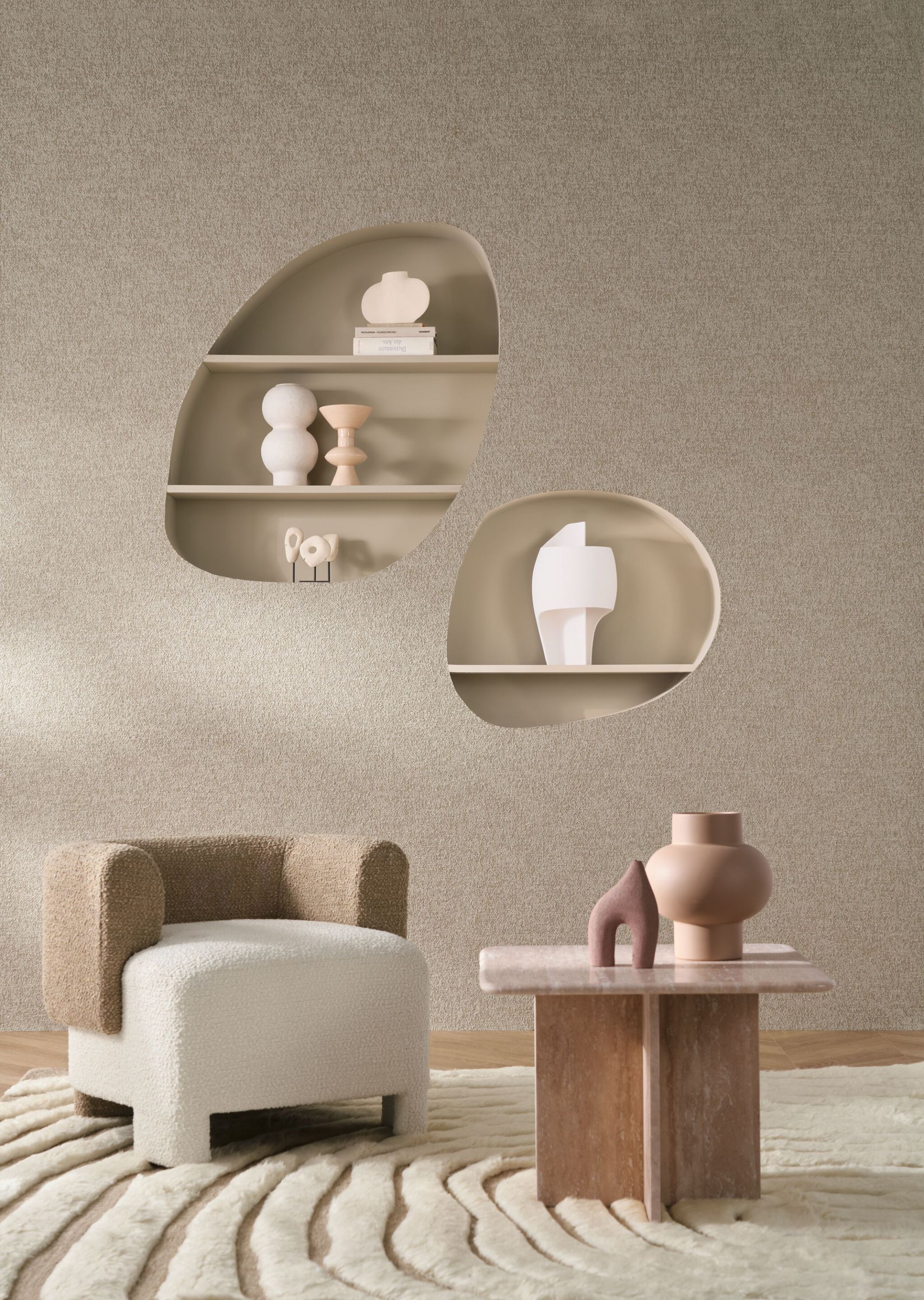 Настенная ткань букле Casamance Etreinte ARCH-00109253 - Вид №8