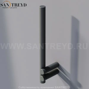 Agape DOT LINE Запасной держатель для туалетной бумаги настенный черный ADTL0454.N