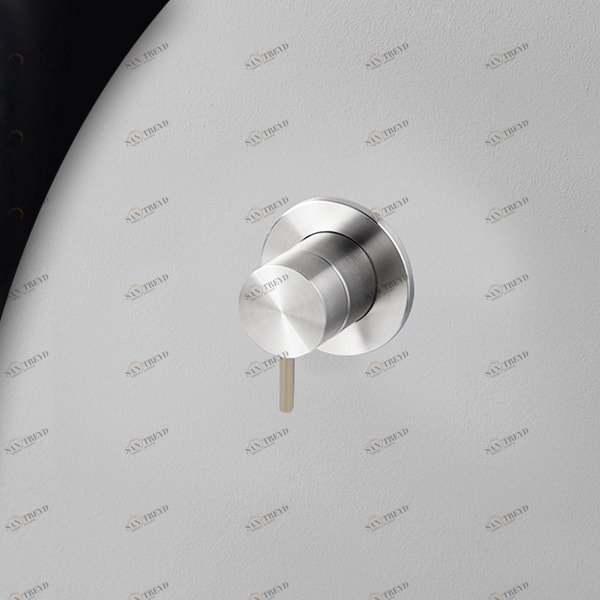 Смеситель для душа сталь глянцевая с бежевой ручкой Toki Radomonte TKI8LCIL28