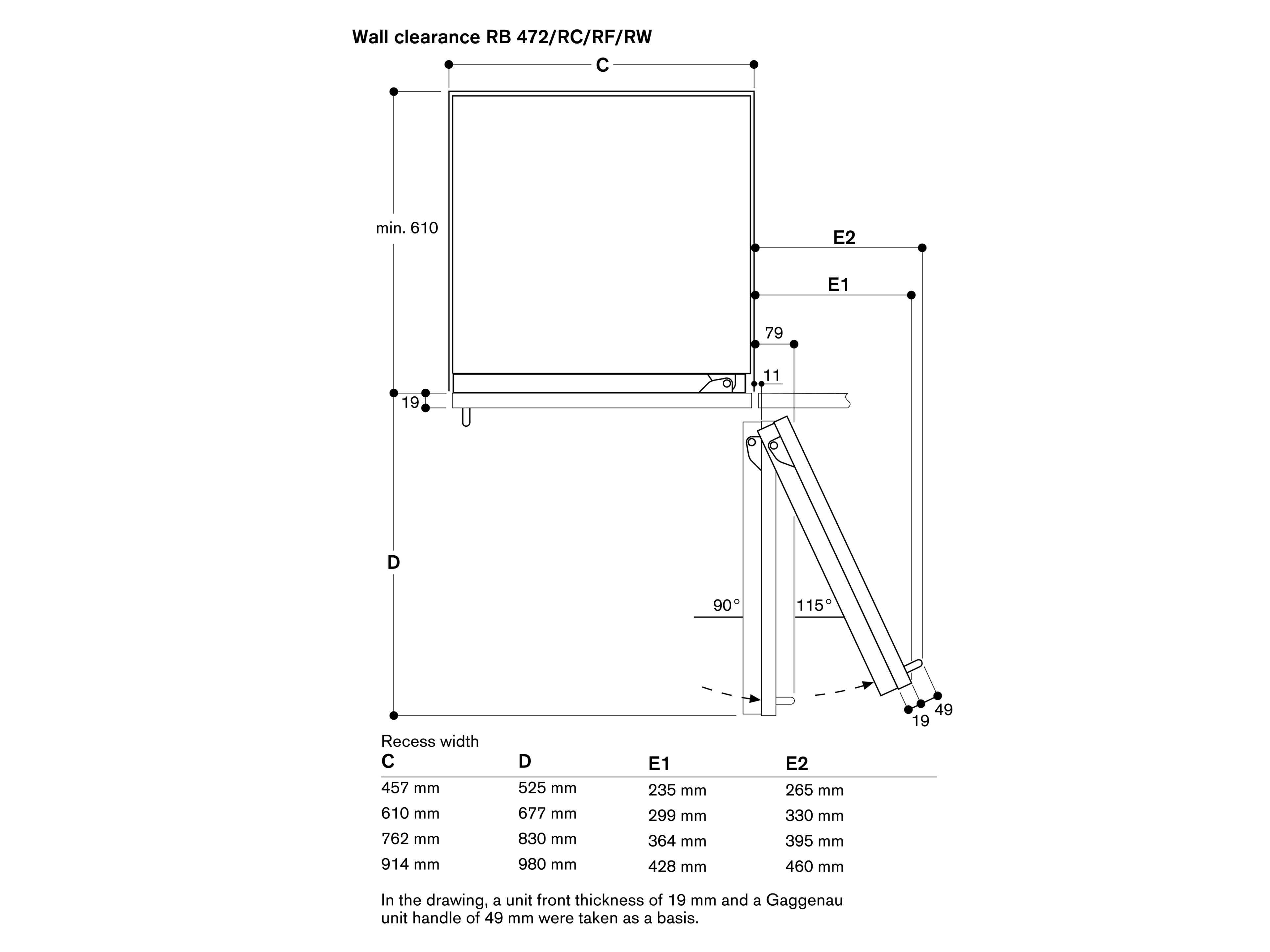 Вертикальный встраиваемый морозильник GAGGENAU серия 400 ARCH-00008244 - Вид №2