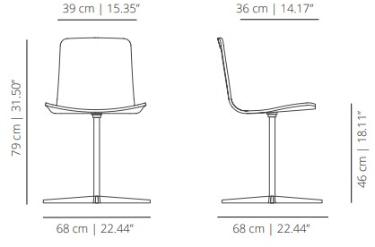 Viccarbe Стул из лакированного дерева с 4-мя спицами Klip sun-id-1433904 - Вид №2