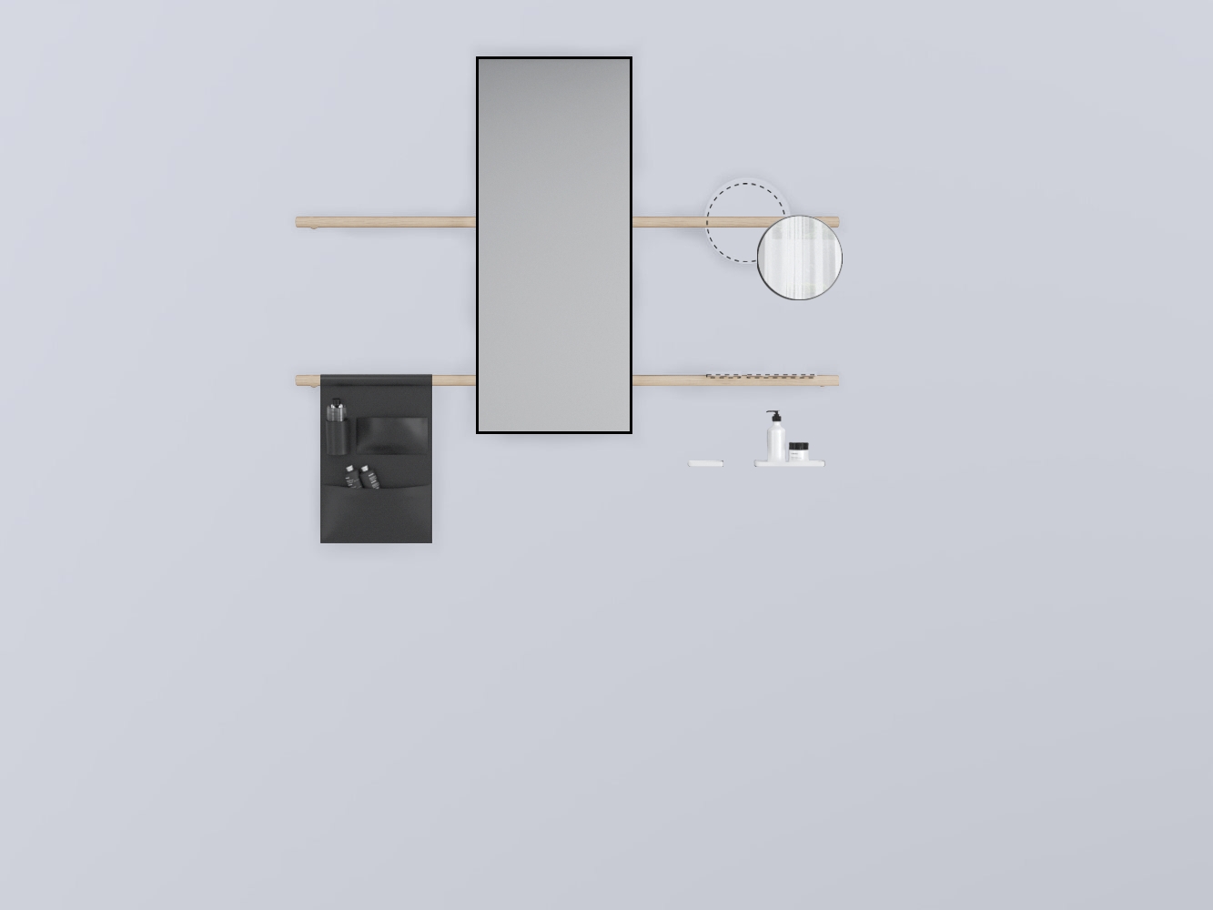 SWSTRE-RS+SWSPR-NM+SWSPI-CM+SWM10-BI+SWM20-BI+SWSCR-NE . прямоугольный дерево cielo Siwa Ceramica Cielo