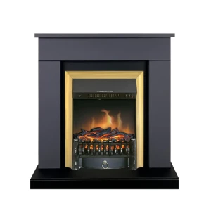 Каминокомплект Royal Flame Bergen STD SFT разборный Fobos FX Brass 1.5 кВт цвет серый графит 89396824 STLM-2175263