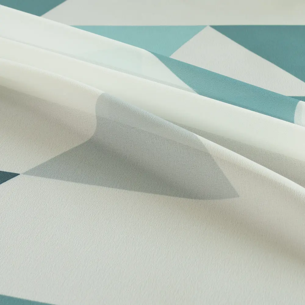 Тюль на ленте Ромбы 250x260 см цвет бирюзовый GARDEN STLM-2131647 - Вид №3