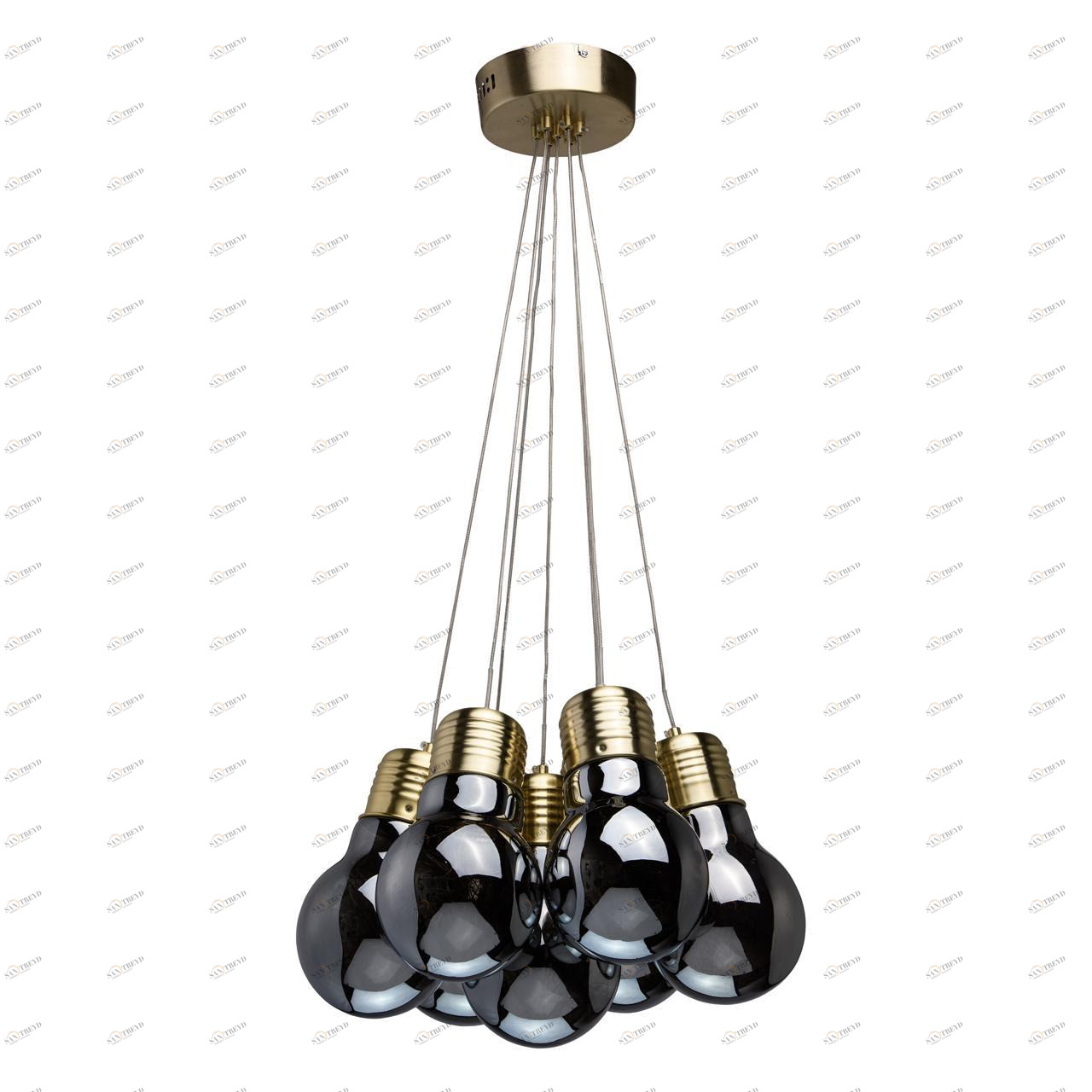 Подвесная светодиодная люстра MW-Light Фрайталь 6 663011707 MW-LIGHT ДИЗАЙНЕРСКИЕ, ФРАЙТАЛЬ 6, ШАР 187044 Серый 