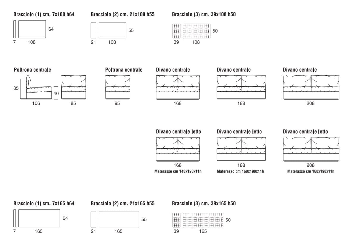 Ткань диван Former In Italia ARCH-00145854 - Вид №1