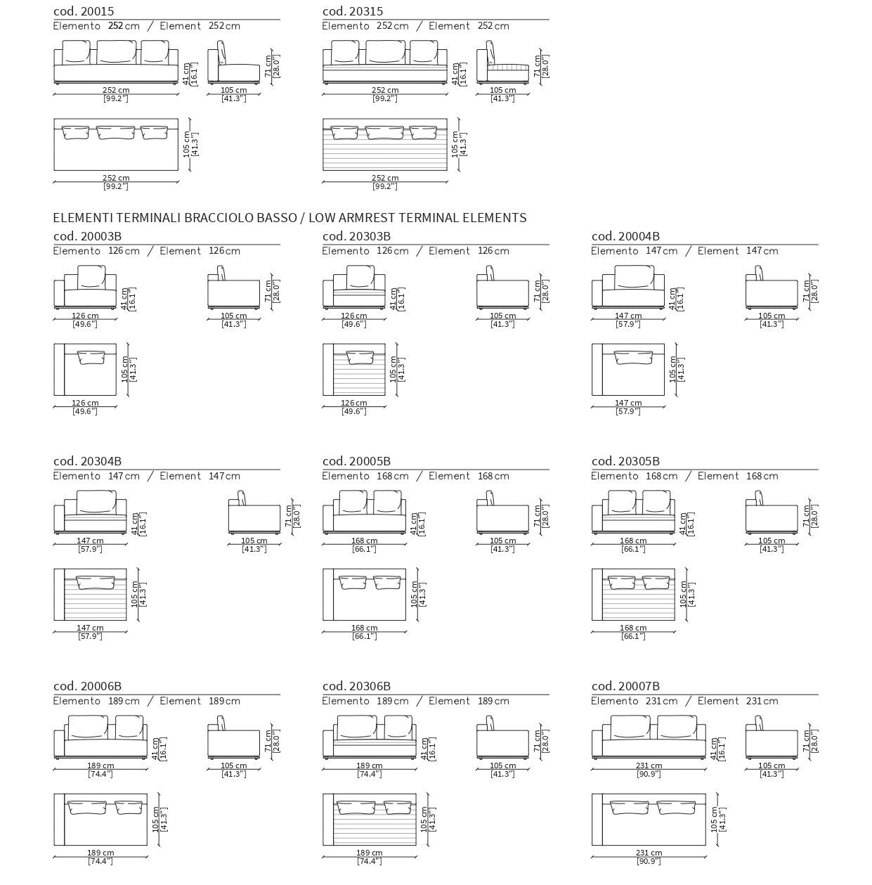 Модульный тканевый диван Frigerio Эдди ARCH-00072713 - Вид №6