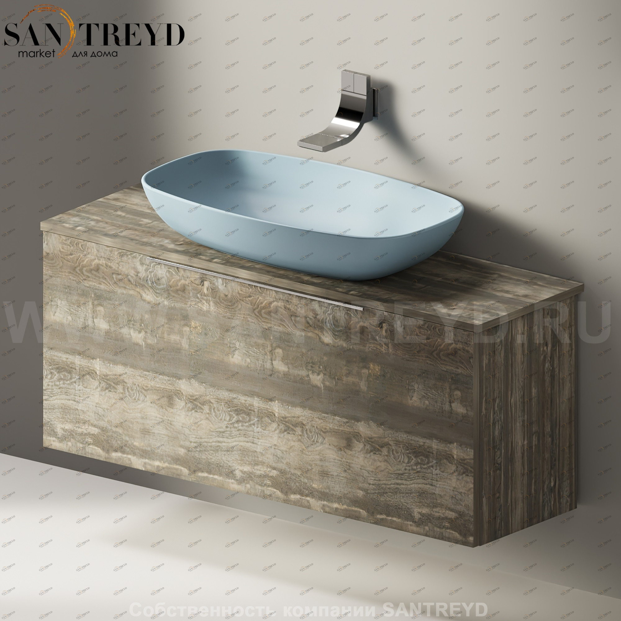 Flaminia BOX Настенная тумба для раковины 120 см с 1 ящиком BX944.WE Ceramica Flaminia BX944WE
