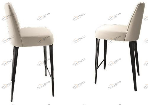 Martini Interiors Высокий кожаный табурет со спинкой Kelly sun-id-1401017