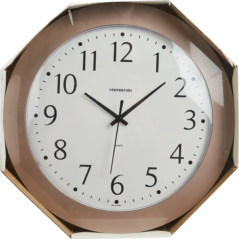 Часы настенные Troykatime Эконом круглые пластик цвет розовый бесшумные ø 30.5 см NEO-CLASSIC STLM-2139370 - Вид №3