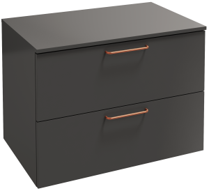 EB2548-R7-NR4 Тумба с ящиками 80 см, 2 ящика, бронзовая ручка JACOB DELAFON ODÉON RIVE GAUCHE