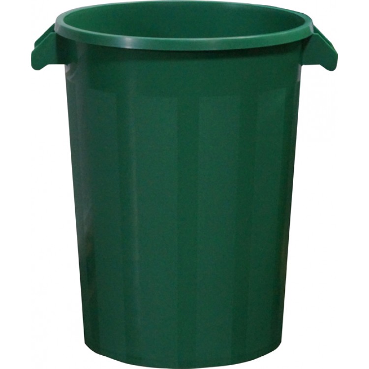 231217 DENOX Бак пластиковый зеленый с крышкой с ручками 100 л. Зеленый 