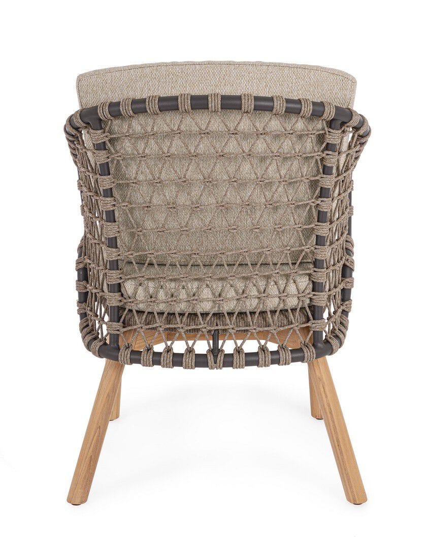 Веревочный садовый стул со встроенной подушкой BIZZOTTO Eularia ARCH-00022493 - Вид №2