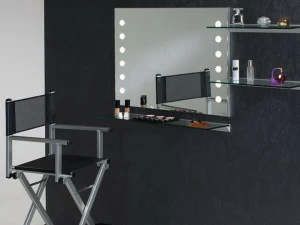 UNICA by Cantoni Прямоугольное настенное зеркало из анодированного алюминия со встроенной подсветкой Mde