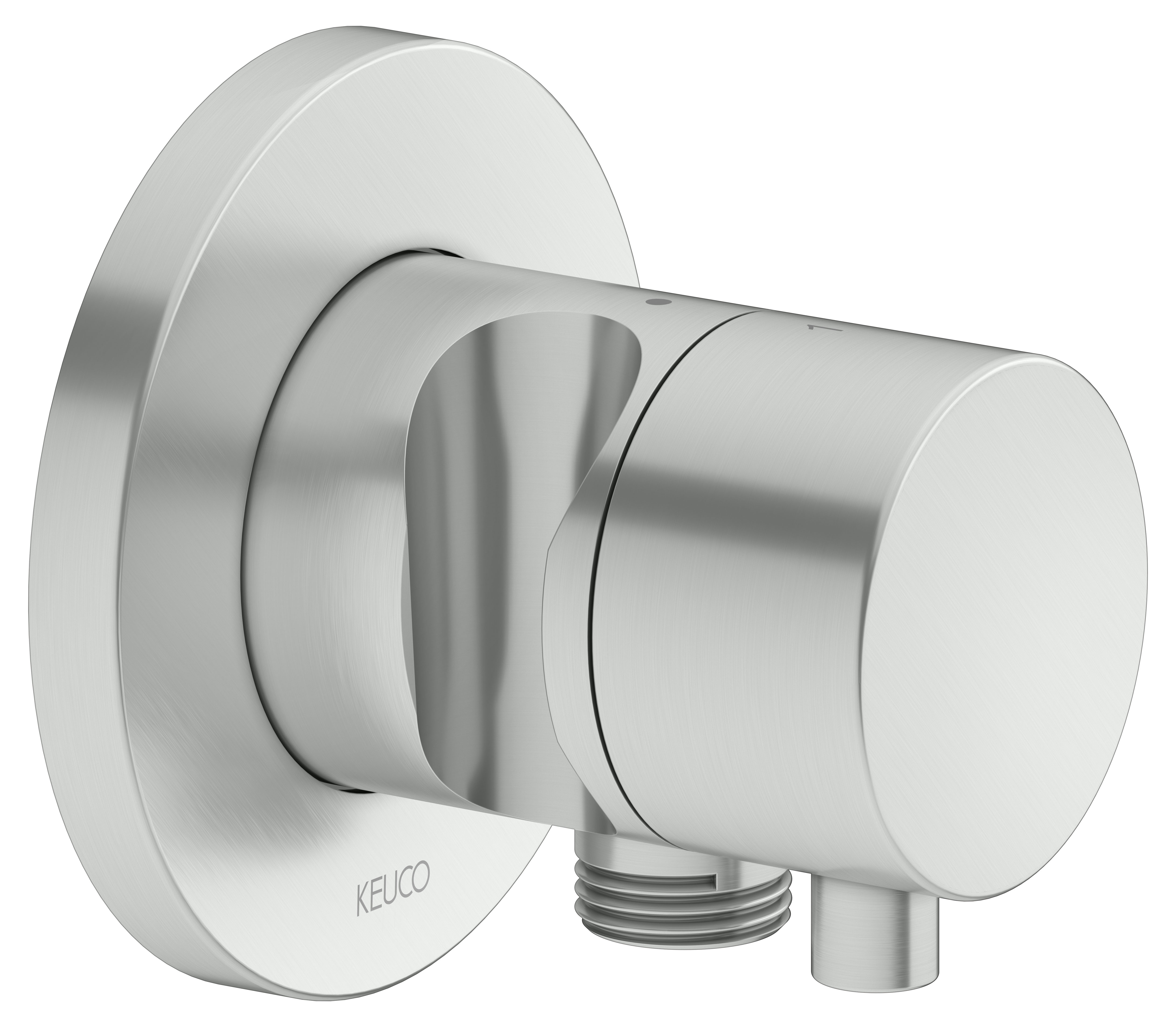 59556071201 Встраиваемый переключатель на 2 потребителя с выводом для шланга и держателем лейки DN 15 KEUCO IXMO