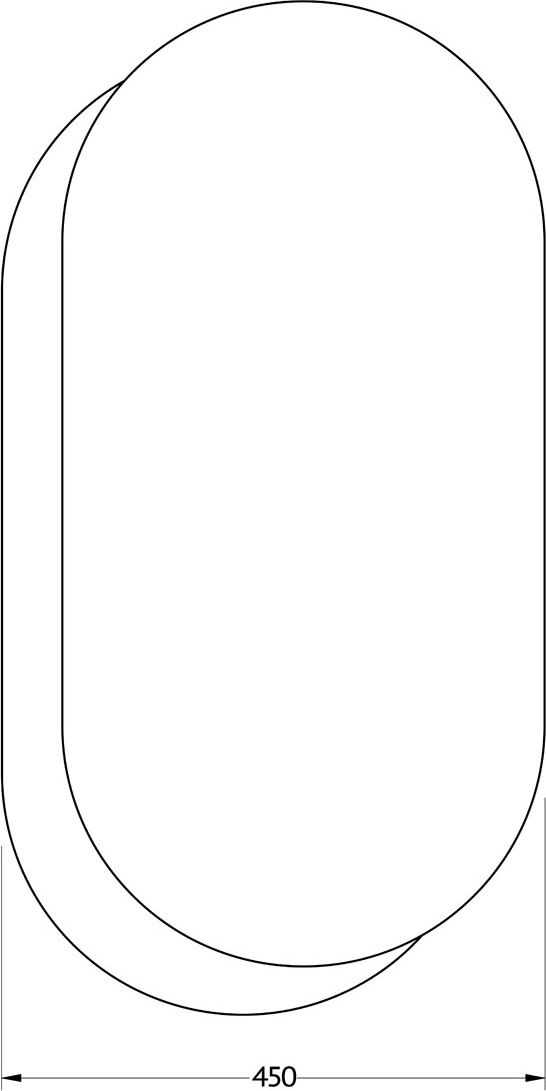 BY 0301 Зеркало на стеклянном основании EVOFORM Double - Вид №1